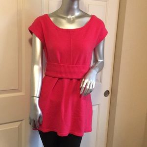 Tevrow + Chase cashmere blend belted sweat…